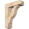 Ekena Millwork Funston Craftsman Smooth Bracket w/ Offset Brace, Douglas Fir, 5 1/2"W x 18"D x 22"H BKT0604X18X22FST04SDF - alternate 1